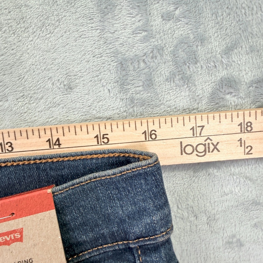 Levis 311 Shaping Skinny Capri Jeans Medium Wash Blue Denim 31 Waist 32" - Picture 9 of 16